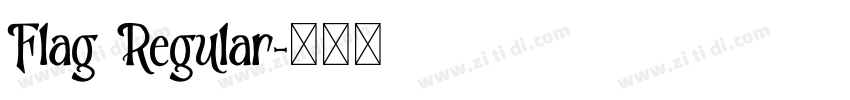 Flag Regular字体转换